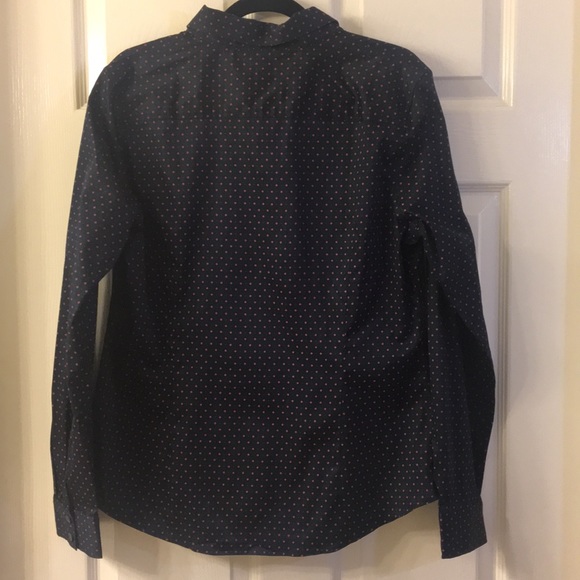 *NEW* Navy & Pink Geo Print Tailored Shirt - Picture 5 of 6